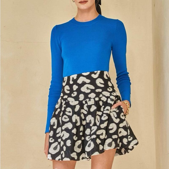 HUNTER BELL Dresses & Skirts - Hunter Bell London Skirt Onyx Cheetah | size 8 | never worn